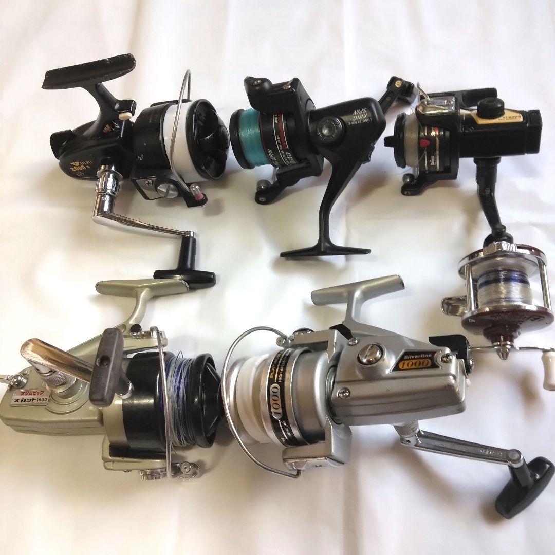 Used Spinning reel bait reel bulk sale 6 piece set