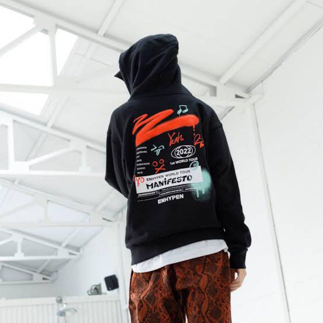 

[Б/У] Отличное состояние худи ENHYPEN 2022 MANIFESTO, черное, размер M