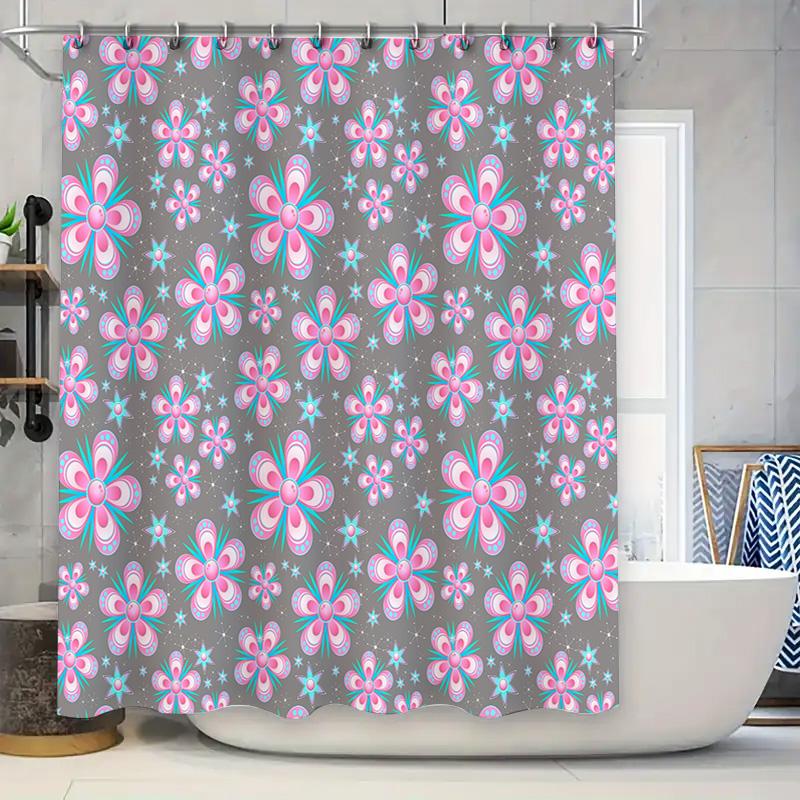 

Modern Bathroom Decor Shower Curtain Set Cactus Print Waterproof Fabric Durable Home Decor Customizable Sizes Available For W60H190(CM)-1 Pcs