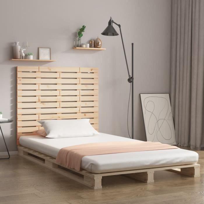 VidaXL Wall-mounted Headboard 126x3x91.5 Cm Solid Pine Wood 824678