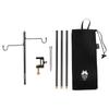 Outdoor Lamp Support Holder Aluminum Alloy Camping Lantern Stand Lamp Pole Bracket Board for Outdoor Hiking Fishing