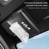 AABFT1 Car Tissue Organizer Bag Paper Towel Storage Box Accessories For KIA EV6 Sorento Niro Stinger Ceed Carnival K5 K9 Soul Carens VQ