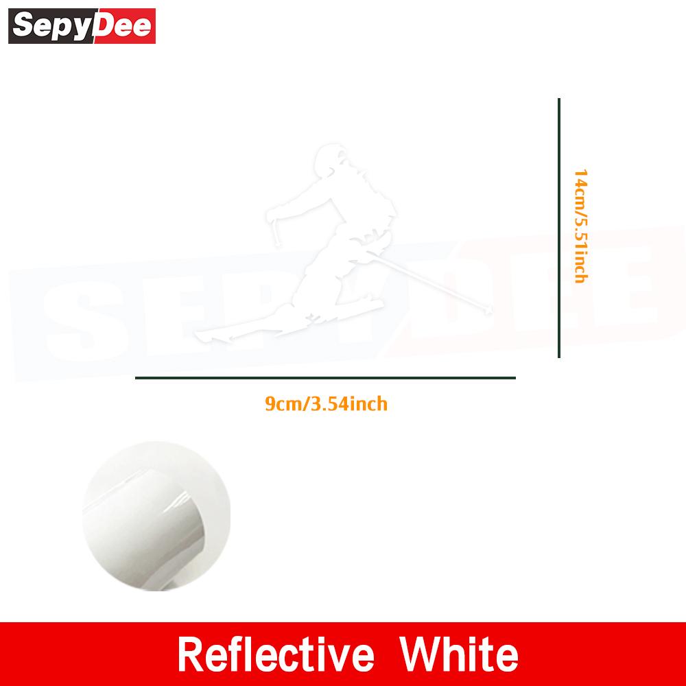 1PC Skiing Car Stickers Suitcase Refrigerator Wall Stickers Laptop Toilet Stickers