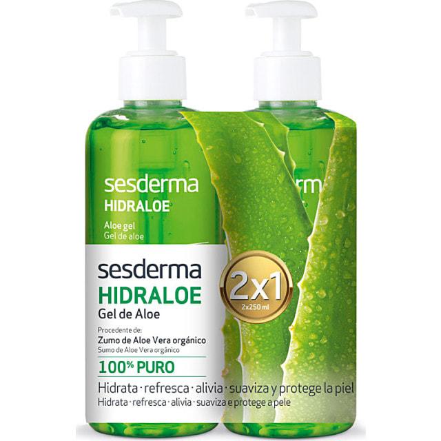 

Sesderma Hidraloe Aloe Gel Натуральный гель алоэ вера для лица и тела 2 х 250 мл