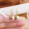 Lightweight Heart Earrings 1 Pair Women Leverback Pendant Polished Surface