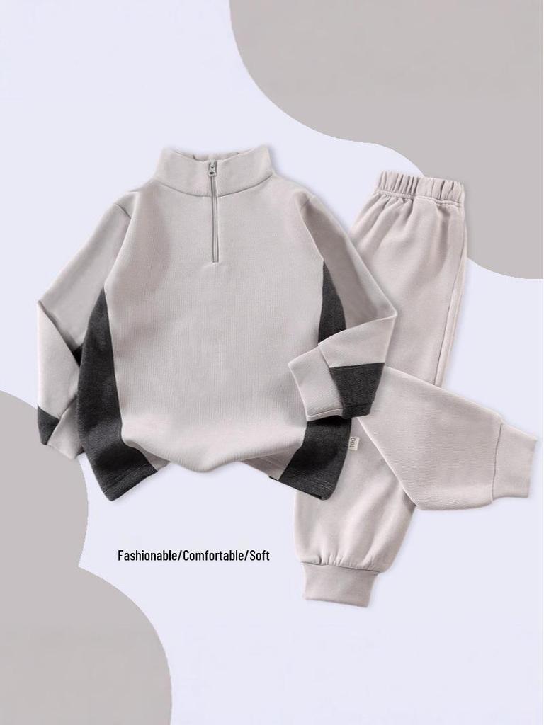 2025 Herbst Modisches Kinder-Freizeit-Sweatshirt-Set für Jungen und Mädchen