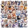 10/30/50pcs Cute Ethnic Style Cat Stickers Kawaii Cartoon Animals Graffiti Decals Sticker for Phone Case Skateboard Diary Laptop
