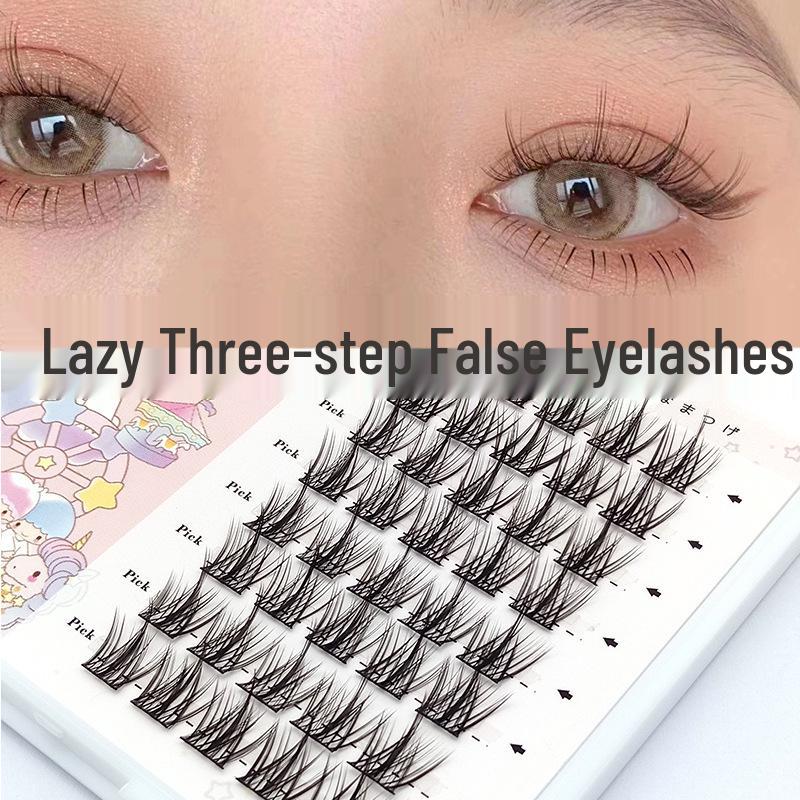 

Lazy Fishtail Self-Grafting Eyelashes: Natural Segmented Fine Stem Design