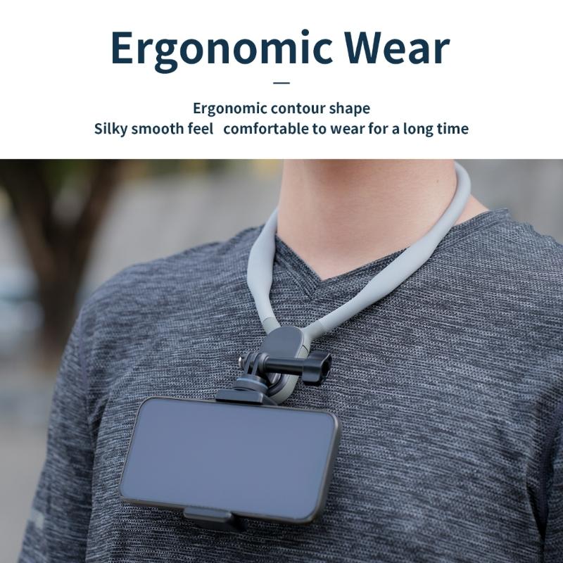 Tragbarer Lazy Handyhalter Ständer Point of View Vlog Smartphone Halterung für die meisten Actionkameras Handys