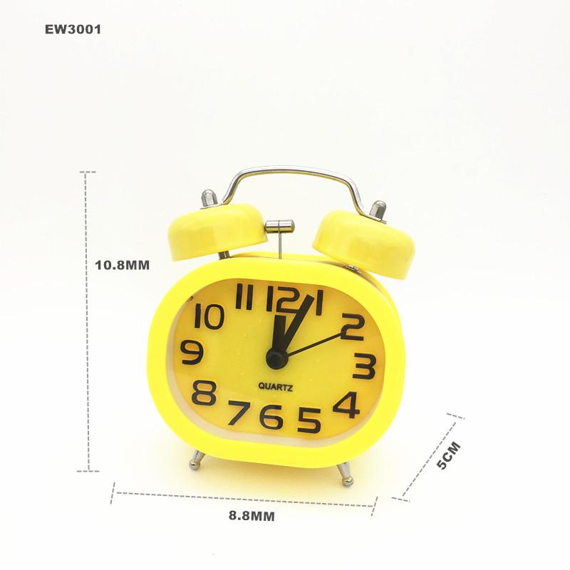Three-dimensional Ring Bell Ring Bell Ring Bell Bedside Alarm Clock Silent with Night Light