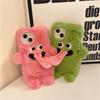 Cute Plush Magnetic Tongue-Sticking Little Monster Phone Case For iPhone 15 14 11 12 13 Pro Max Creative Anti-Drop Phone Cover