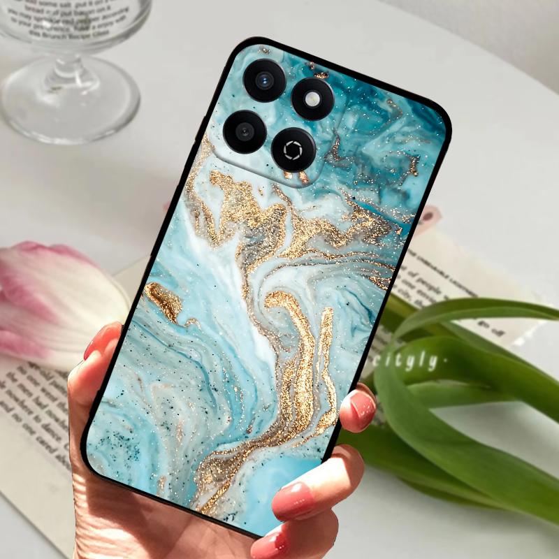 For Honor X7c 4G Case X 7c Geometric Design Soft Silicone TPU Phone Back Cover For Huawei Honor X7c Shockproof Bumper Phone Bags