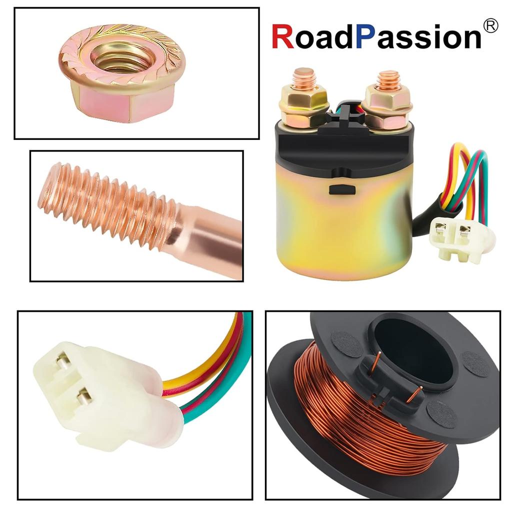Road Passion Starter Solenoid Relay For Honda TRX500 FOURTRAX Foreman Rubicon 2001-2011 TRX650 FOURTRAX Rincon 2003 2004 2005 TRX680 FOURTRAX Rincon