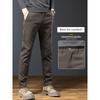 Men's Slim-Fit Straight-Leg Business Casual Pants, New Spring/Autumn High-End Trendy Brand Simple Suit Pants