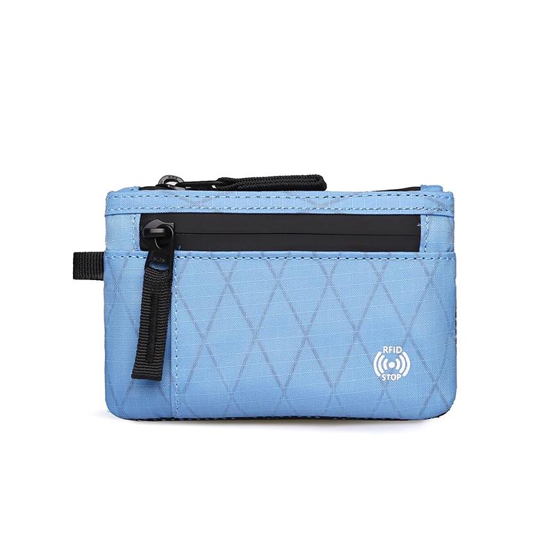 Rfid Credit Card Holder Men'S Short Wallet Zipper Coin Bag X-Pac Mini Travel Wallet Male Tactical Purse Coin Purse