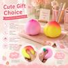 Peach Shaped Stress Relief Toy Soft Squishy Squeeze Ball with Independent OPP Packaging Durable Material for Sensory Play and Anxiety Reduction
