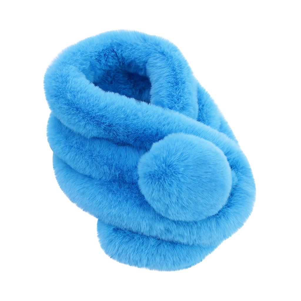 Women Fashion Solid Color Scarf Outerwear Bib Faux  Scarf Warm Scarf