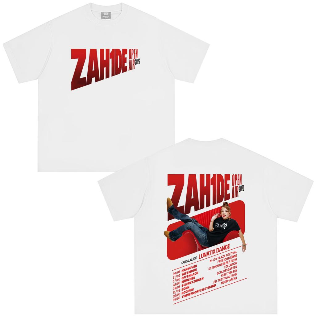 Singer Zahide Tour 2026 Merch Graphic T-shirt Men Women Fashion T Shirts Short Sleeve Cotton Loose Casual Oversized T-shirts