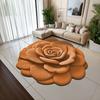 Yousheng Diatomaceous Earth Floor Mat 3D Realistic Flower Pattern Non-Slip Backing Door Mat Living Room Bathroom Kitchen Absorbent Mat