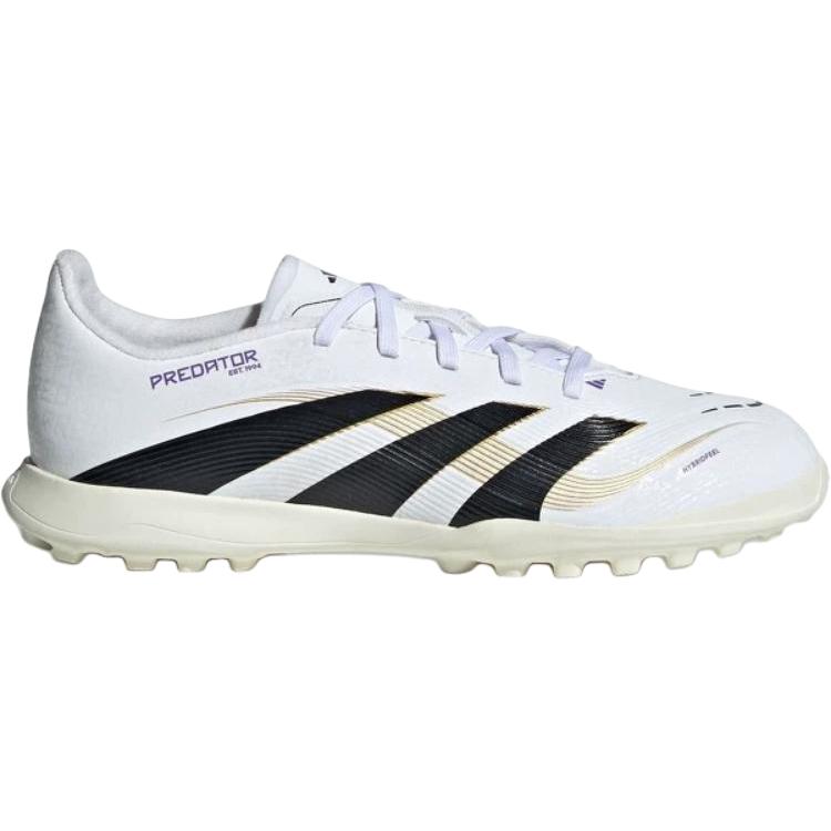 Adidas Predator League Comfortable Fashion Non-Slip Wear-Resistant Low-Top Kids Soccer Shoes Kids Soccer Shoes White Black Gold JI1152
