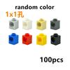 MOC Building Block Holes Thin Thick 1x1 1X2 1x3 Assembles Particles Brick Basic Accessories Toy Compatible 32001 43857 6541