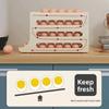 Practical Refrigerator Egg Storage Box 30 Grids Plastic Automatic Scrolling Egg Holder Homeuse Kitchen Space Saving Egg Carton
