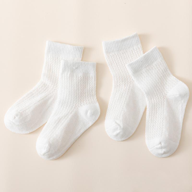 

New White Baby Socks Summer Cotton Casual Boys and Girls Baby Socks 0-6months