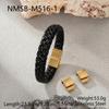 Hantan Jewelry 2026 New Handmade Braided Leather Bracelet With Magnetic Clasp Leren Armband Stainless Steel Bracelet for Men