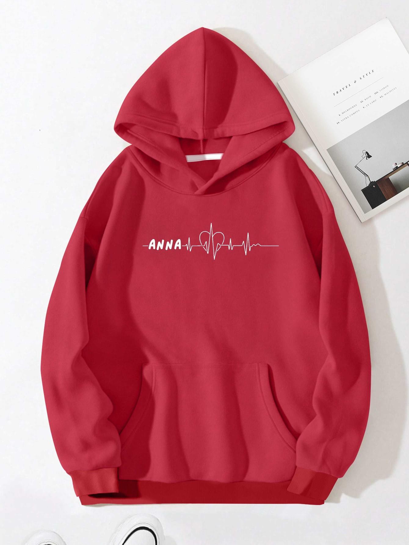 

Anna simple line silhouette women s hoodies XXL