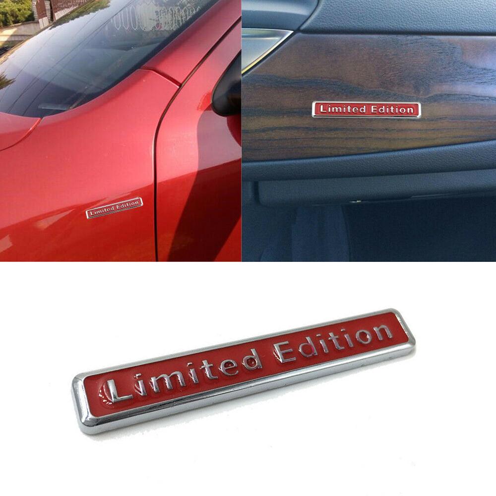 1pc Limited Edition Car Styling Sticker Car Badge Decal Body Decorative Car Trunk Emblem Sticker Red Auto Exterior Accessories