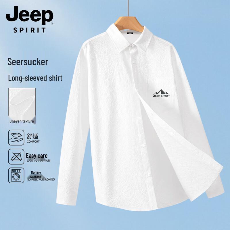 JEEP SPIRIT Men s Casual Long Sleeve Shirt M
