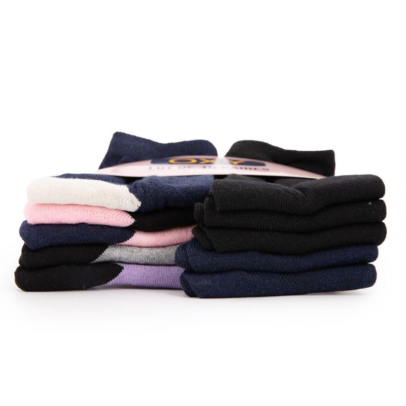 Pack of 10 Girls' Socks Lorella Child OXY