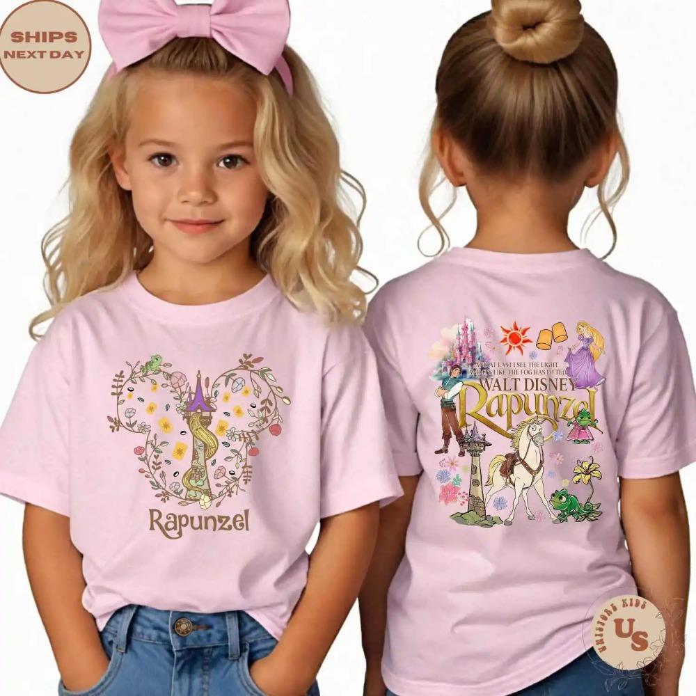 

Disney Rapunzel Preschool T-shirt Rapunzel Flower Shirt Rapunzel and Pascal Shirt Rapunzel Girls Children s Shirt 150