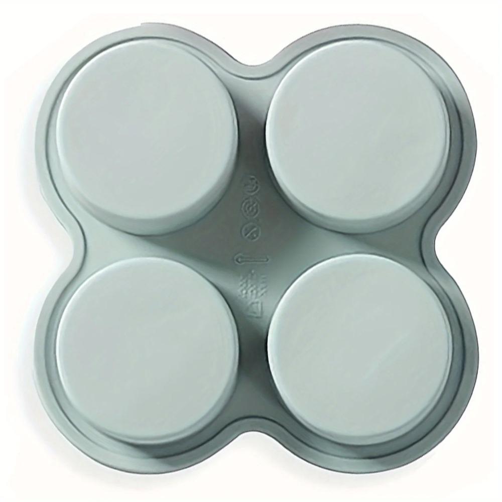 4 Cavity Silicone Mold Non-Stick Round Shape Eggs Mold New Steamer Cooking Mold  Egg Pan