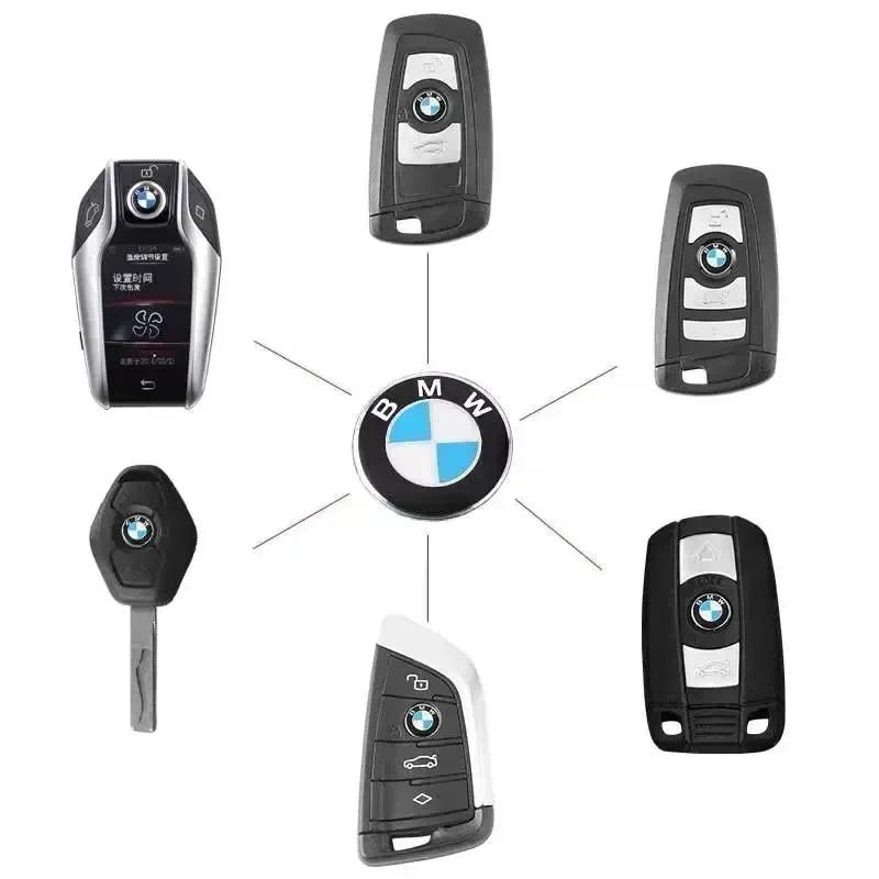 KWMBS1 Car Sticker 11/14mm Car Key Sticker Logo 3D Metal Emblem Car Accessories For BMW E39 E46 E90 E36 E60 E34 E30 F30 X1 X3 X5 X6 71