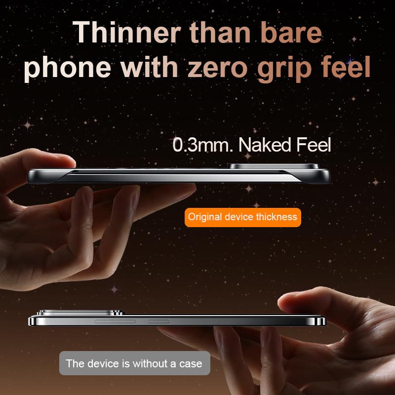 Applicable To Apple 16 ProMax Dazzling Gold Magnetic Frameless Mobile Phone Case Iphone15 Matte Anti Fall Cover 14