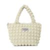 GPT Handbag Bag Small Mini Bag Tote Bag Tote Handbag Zipper Stylish Korean Popcorn Waffle White [Suitcase Company] Women's Boat-shaped