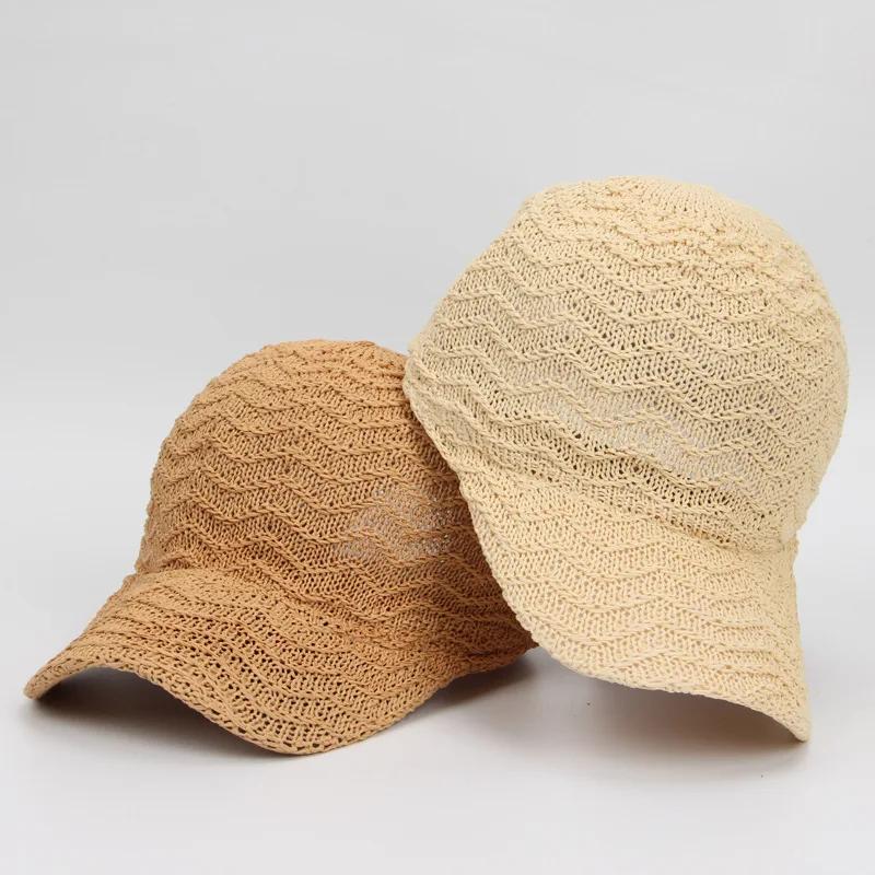 Summer Solid Color Peaked Hats Fashion Women Mesh Breathable Baseball Cap Personality Adjustable Snapback Hat Outdoor Sun Caps