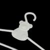 10 Mini Hangers White Coat Dress Doll Plastic Clip Hangers For Doll Wardrobe