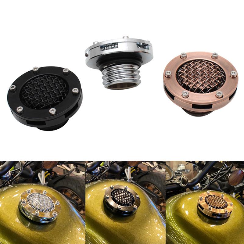 Moto Fuel Gas Tank Vented Decorative Oil Cap For Harley-Davidson Sportsters 1982-2020 1200 883 Touring Road King Softail Dyna