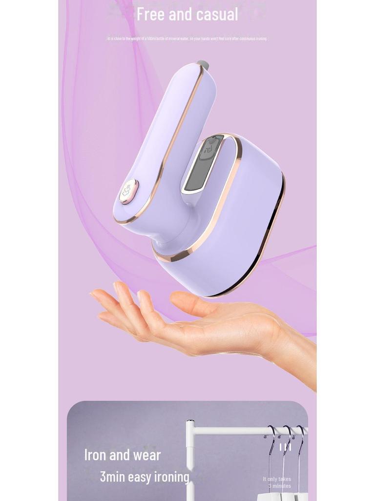 Compact Handheld Mini Steam Iron for Home Use