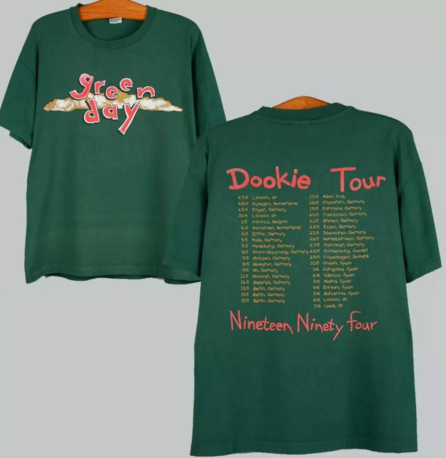 Vintage 1994 Green Day Dookie Tour T-shirt size S-5XL XL