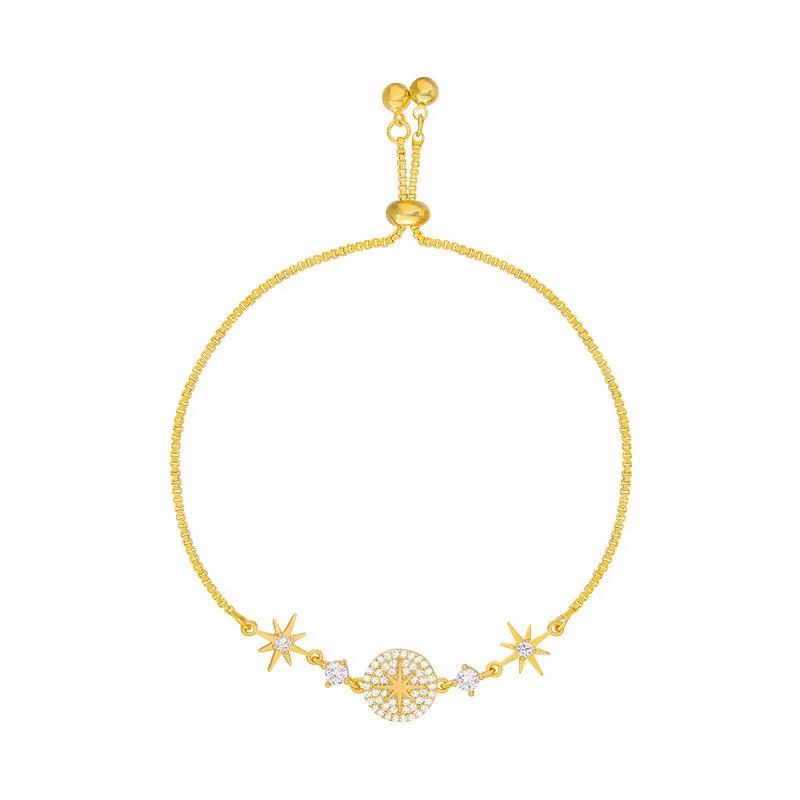 Sparkling Starry Sky Bracelet Women's Fashion Eight-pointed Star Bracelet Personality Little Fragrance Style Quality Hand Jewelr