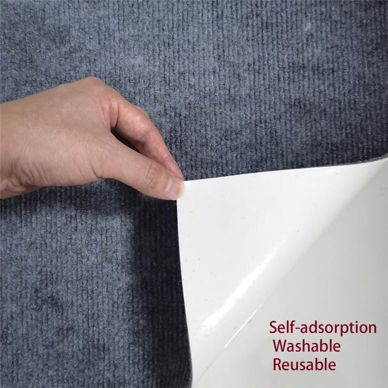 4mm Thickened Self-adsorption Splicing Non-slip Carpet Office Living Room Bedroom Waterproof Wear-resistant Floor Mat Home Decor