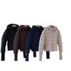 Women's short cotton-padded clothes autumn and winter new light and thin cotton-padded clothes slim-fitting extended sleeves gloves cotton-pa