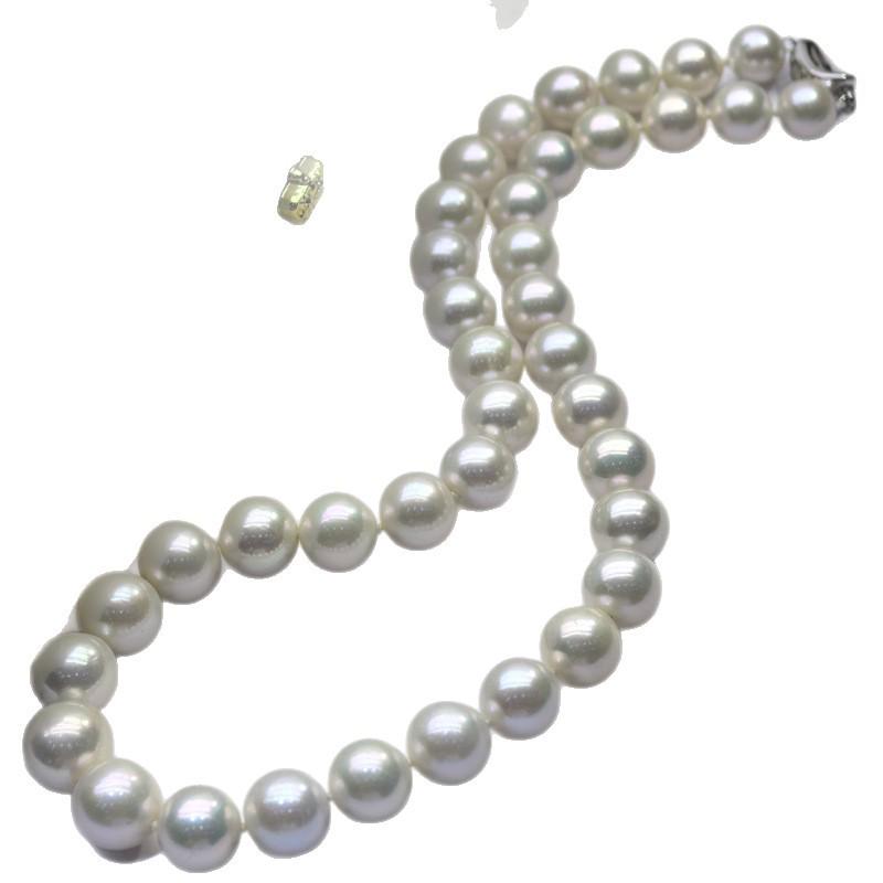 Zhuji Round Freshwater Pearl Necklace - Strong Luster Choker for Women, Perfect Gift for Mom or Mother-in-law