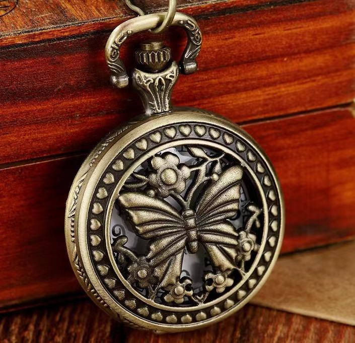 Vintage Pocket Watch Collection Triangular Quartz Universal Casual Vintage Pendant Pocket Watch