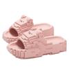 Building Block Pixel Bear Slippers Women's Summer New Thick Bottom Non-slip Bath Cartoon Cool Slippers Men
