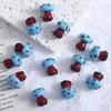Hand-Painted Mushroom Glass Beads for DIY Jewelry: Necklace, Earrings, Bracelet Crafting Material