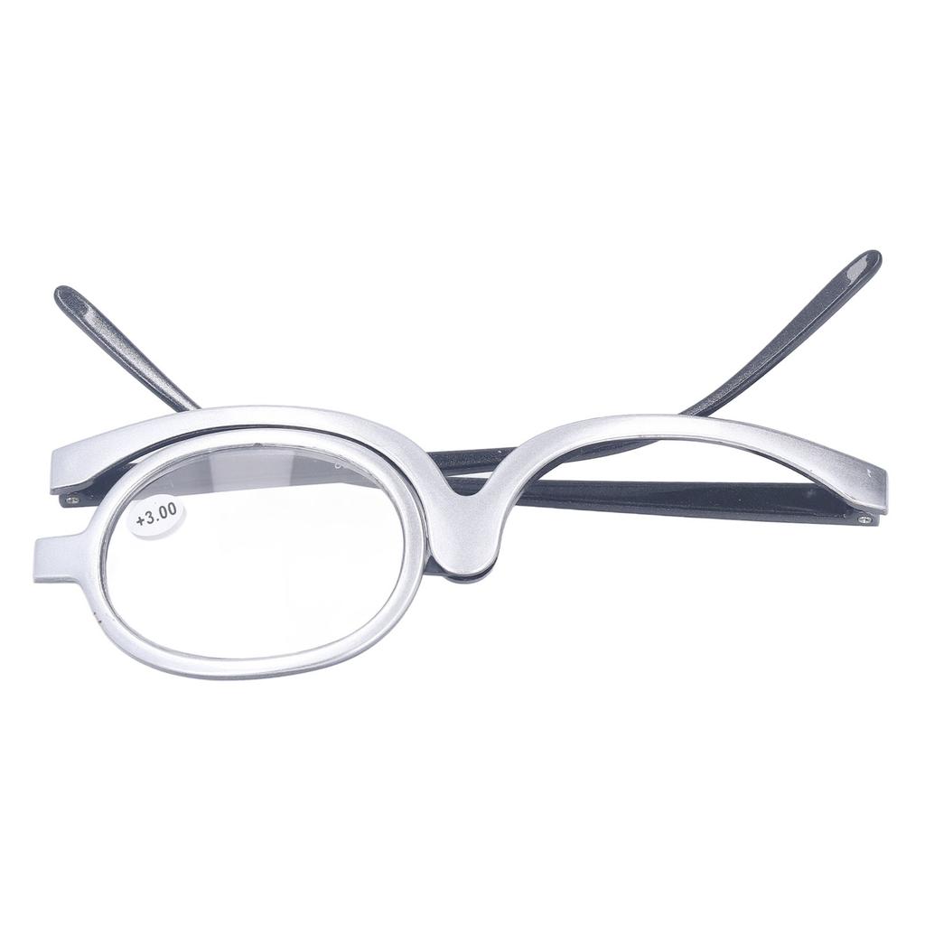 Magnifying Makeup Glasses Folding Single Lens Eye Makeup Glasses for Women Grandmother +3.00